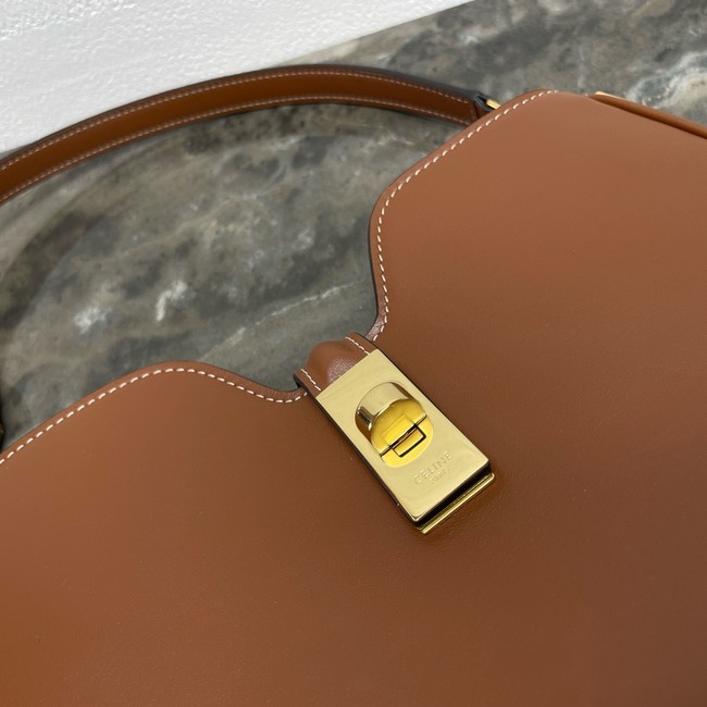 Celine SMALL CAMILLE 16 SOFT BAG IN SMOOTH CALFSKIN 120693 TAN
