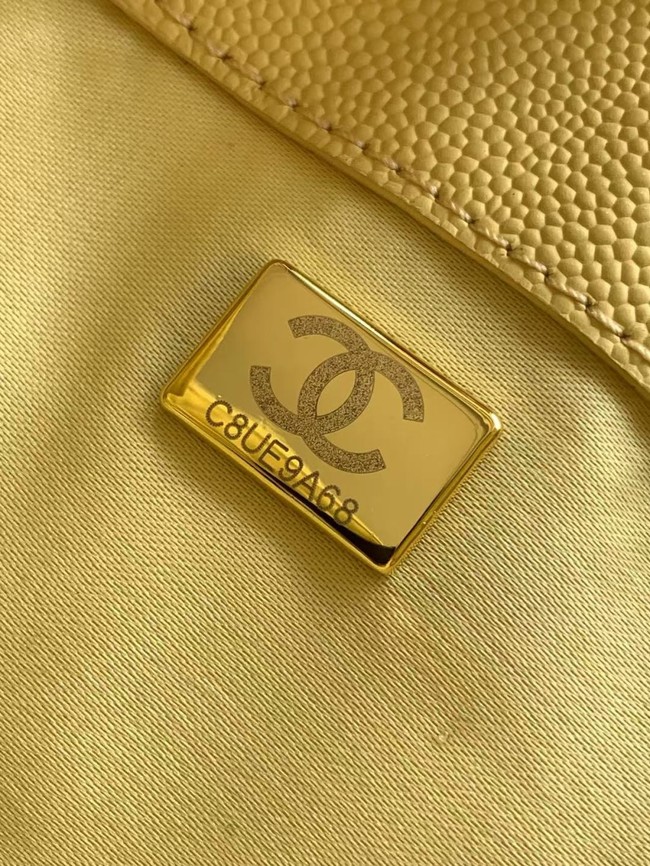 CHANEL 25 SMALL HANDBAG AS5293 Light Yellow