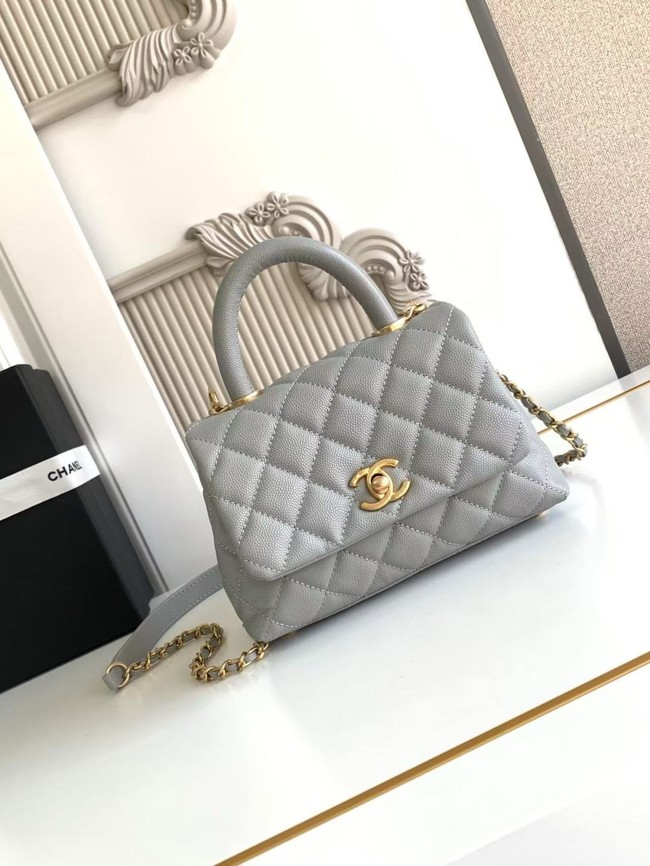 Chanel MINI FLAP BAG WITH TOP HANDLE AS2215-10