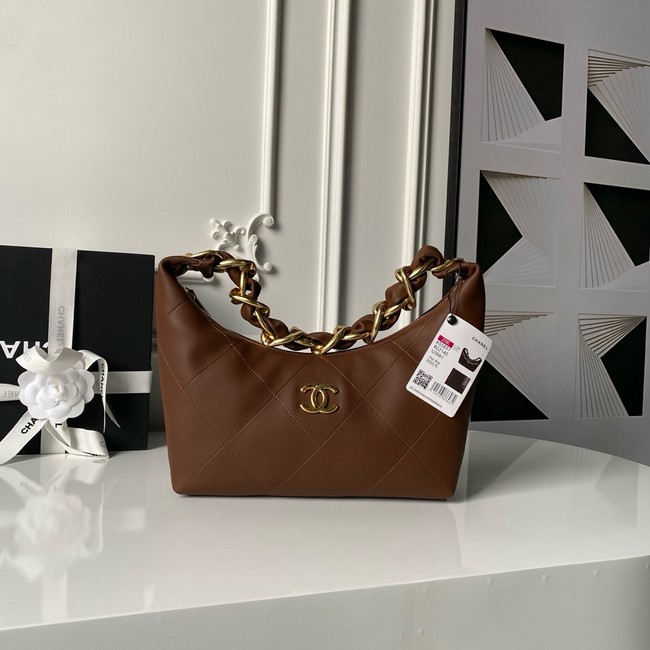 Chanel Hobo Handbag AS5837 tan