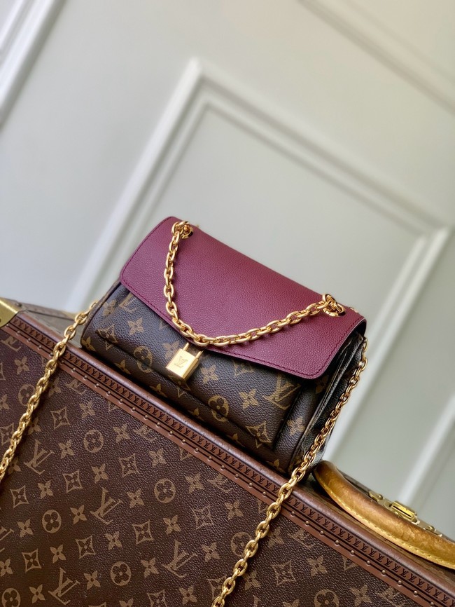 Louis Vuitton Monogram Canvas Shoulder Bag M27067 Purple red