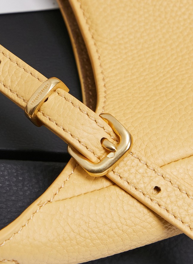 MIUMIU leather Shoulder Bag 5BE098 Apricot